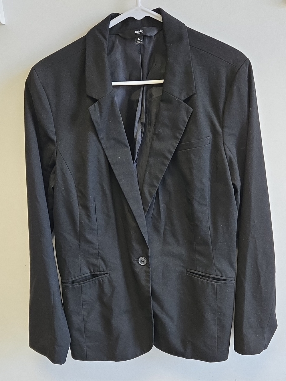 Mossimo Supply Co. Black Single-Button Tailored Blazer